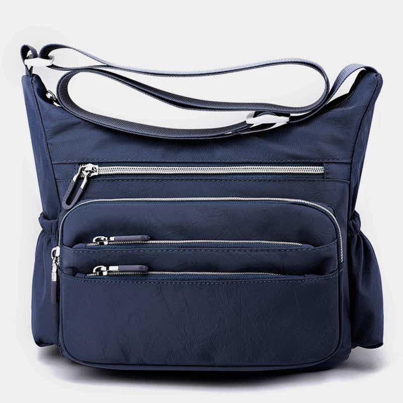 Leichte Nylon-Geldbörse mit mehreren Taschen für Damen, multifunktionale Umhängetasche