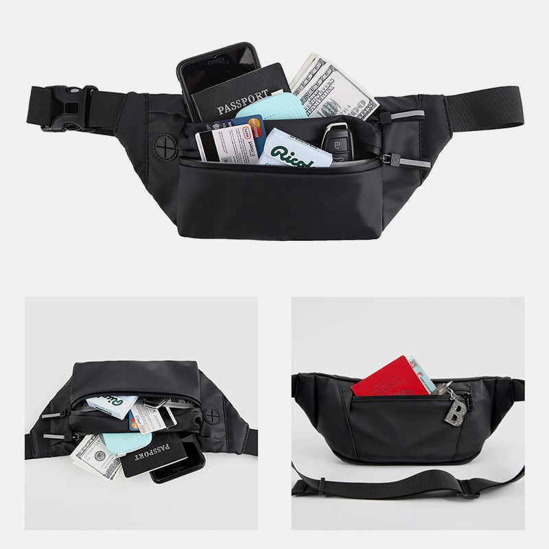Hüfttasche für Damen und Herren, wasserdicht, große Brusttasche, Schultertasche