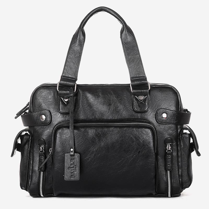 Handtasche für Herren, für Geschäftsreisen, Umhängetasche aus Pu-Leder