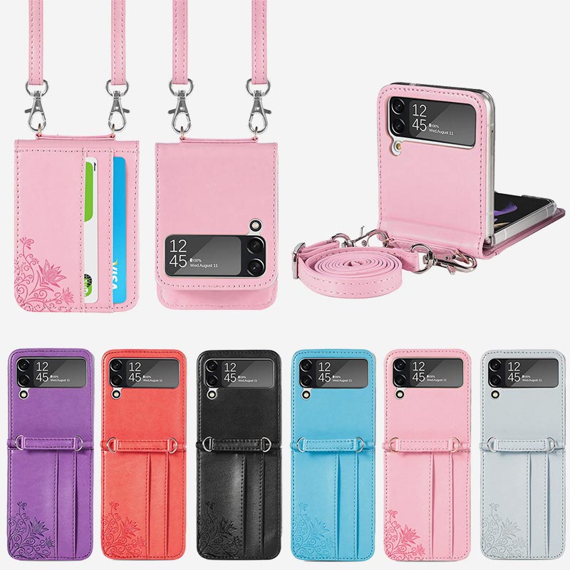Samsung Galaxy Z Flip 3 Handyhülle Crossbody Handytasche Geldbörse