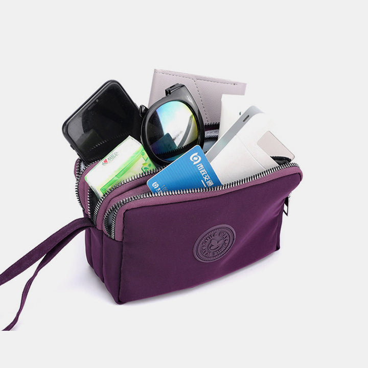 Großes Fassungsvermögen Armband-Geldbörse aus wasserdichtem Nylon, Handtasche, Clutch, Geldbörse für Damen