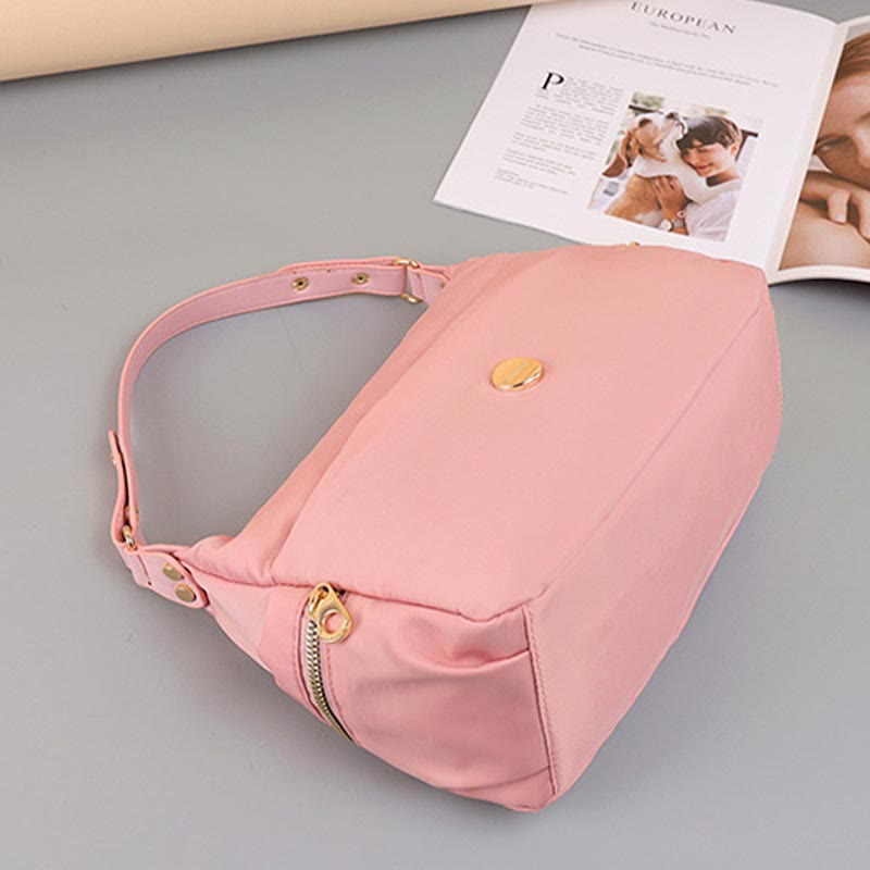 Umhängetasche für Damen, Rosa, leicht, mehrere Taschen, lässige Einkaufshandtasche