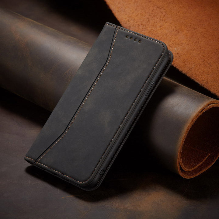 Premium PU Leder Brieftasche Hülle Kartenhalter Kompatibel mit iPhone 13 Pro Max