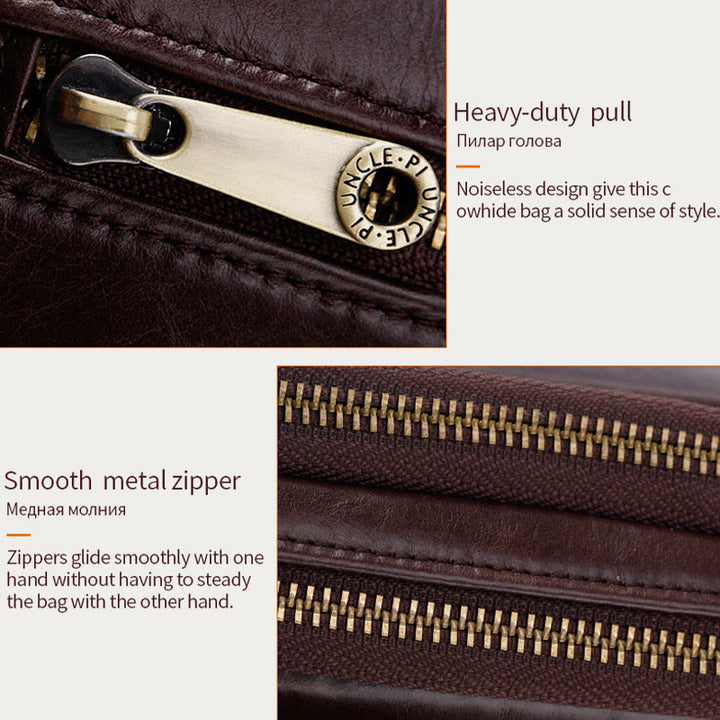 Echtes Leder Clutch Portemonnaie Geräumige Organisierte Handgelenk Geldbörse Fit 7,9" Handy