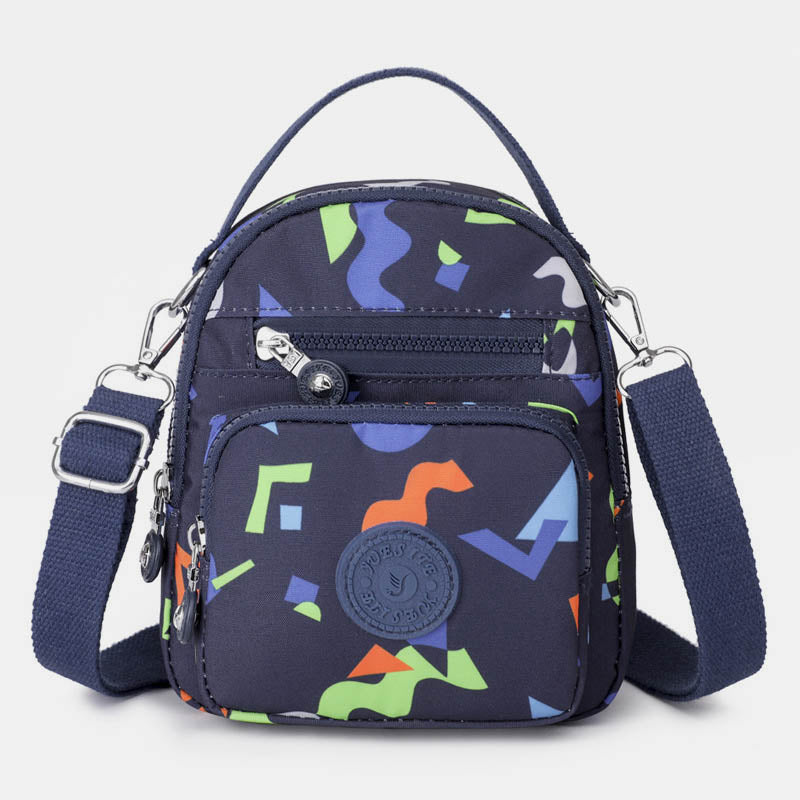Schultertasche mit Blumenmuster für Damen, Crossbody-Rucksack, Mehrzweck-Umhängetasche