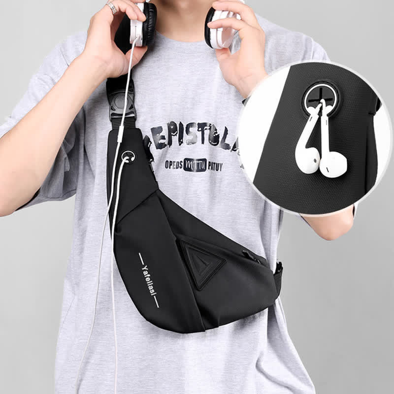 Leichte Schultertasche für unterwegs, Unisex, tragbare, lässige Umhängetasche