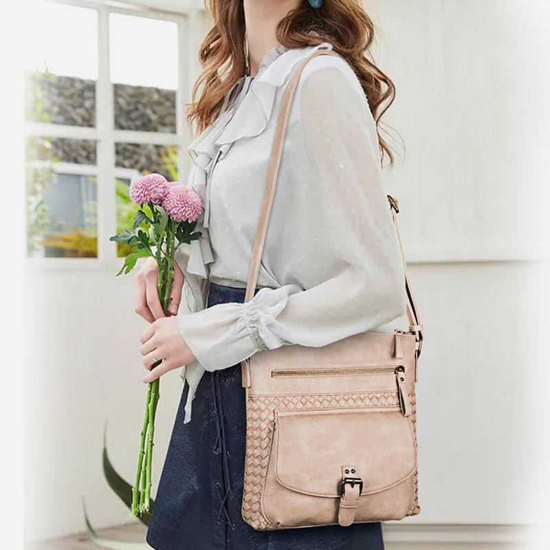 Umhängetasche aus PU-Leder für Damen, Geldbörse, Reisetasche, Schultertasche 