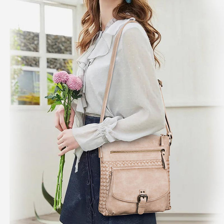 Umhängetasche aus PU-Leder für Damen, Geldbörse, Reisetasche, Schultertasche 