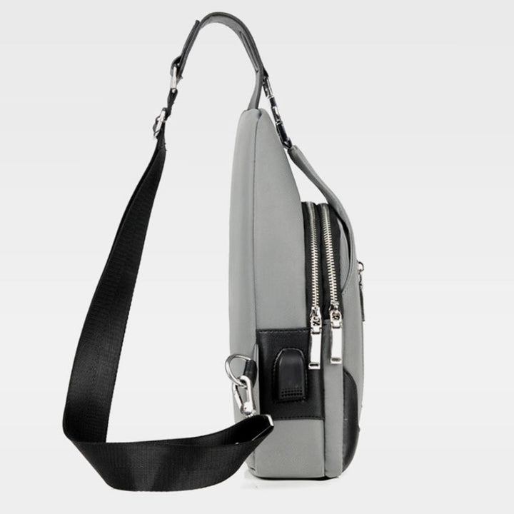 Wasserdichte Schultertasche mit USB-Ladefunktion 