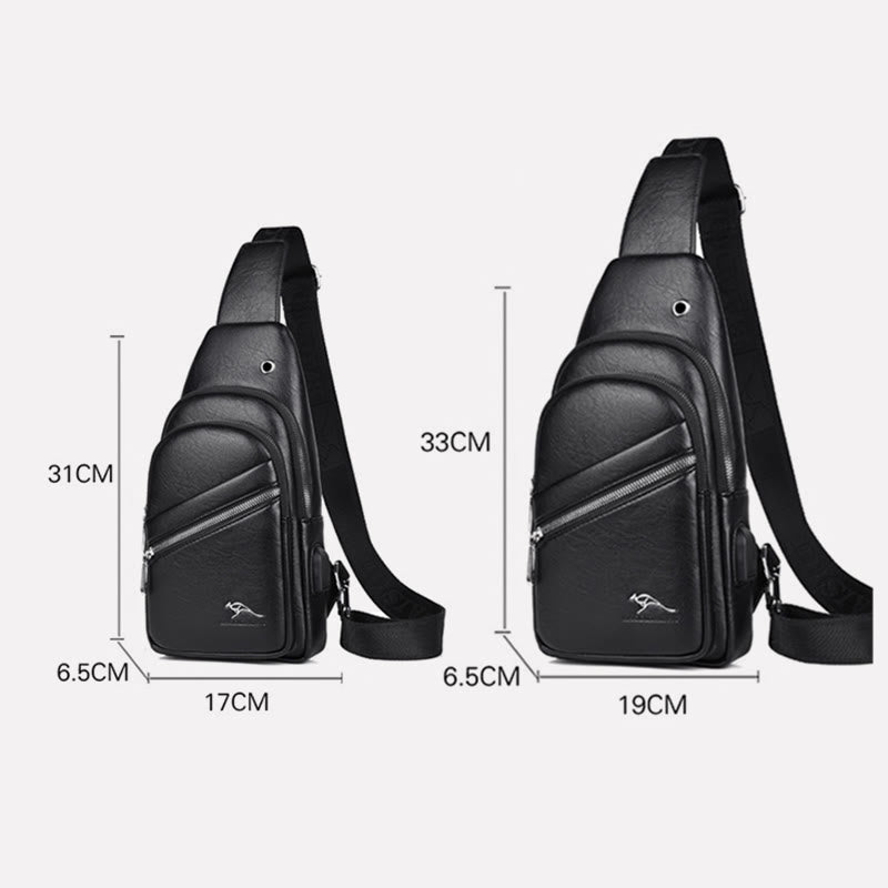 Schultertasche für Herren, große Kapazität, lässig, minimalistischer Umhängerucksack