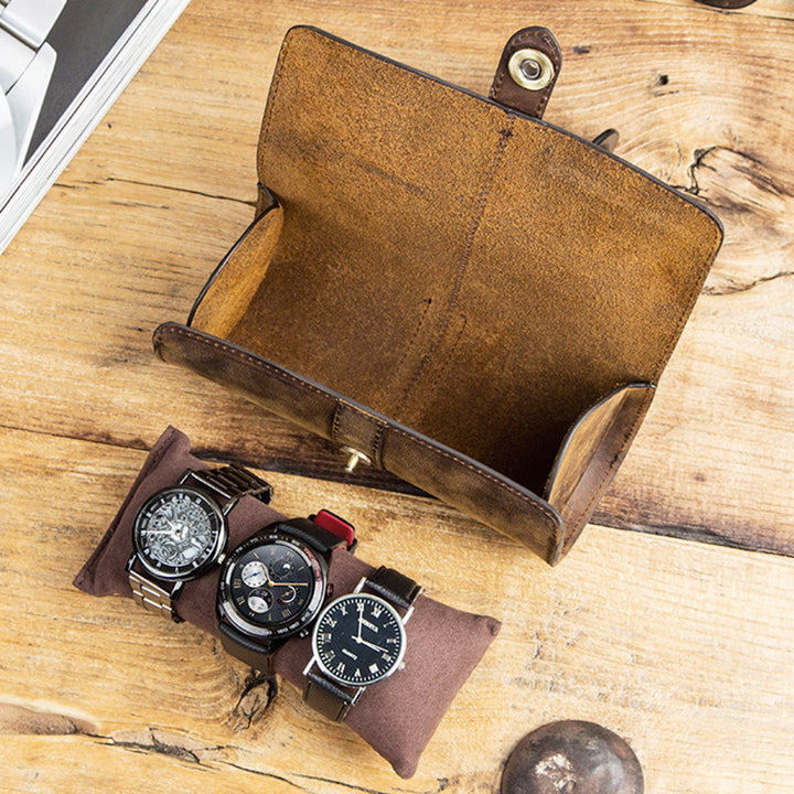 Unisex Vintage Roll Aufbewahrungstasche für Uhren