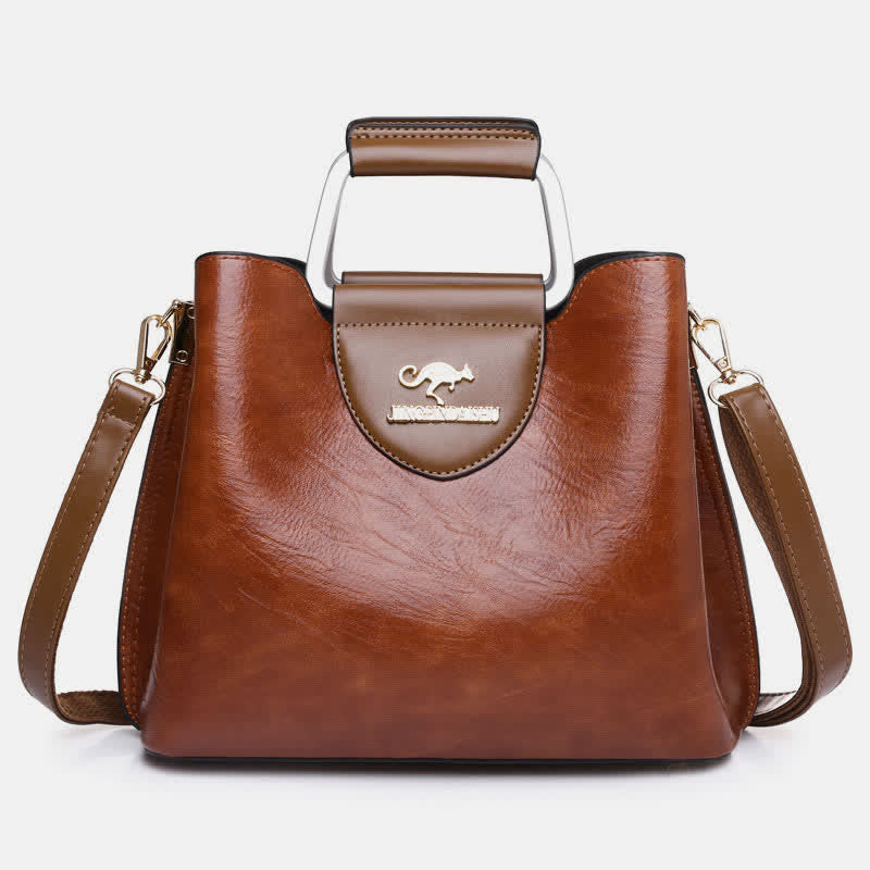 Damen Leder Designer Handtasche Top Griff Satchel Damen Umhängetasche