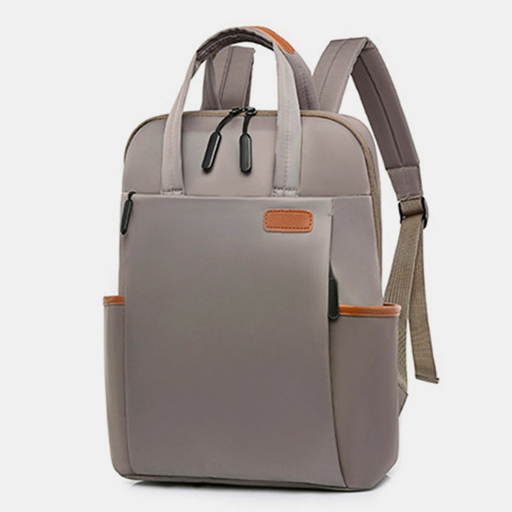 Lässiger, wasserdichter Nylon-Rucksack mit großem Fassungsvermögen 