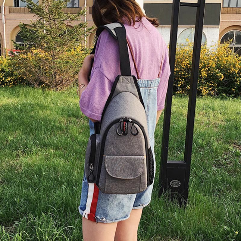 SLR-Digitalkameratasche für den Außenbereich, robuste Brusttasche aus Nylon