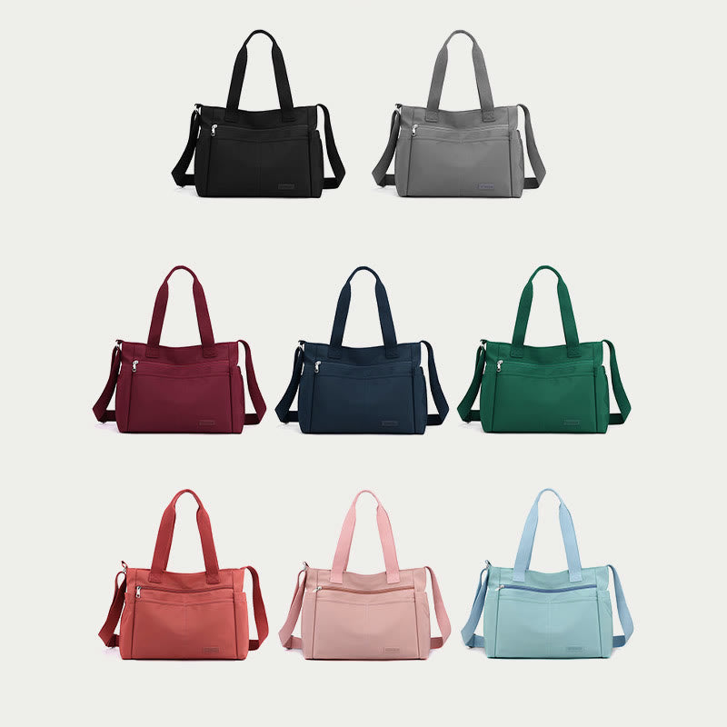 Minimalistische Tragetasche für Damen, große Handtasche aus Nylon für die Schule und Fitness
