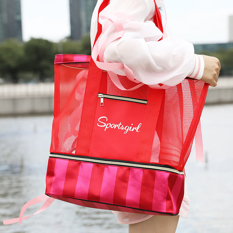 Strandtasche für Damen, Freizeitreisen, Outdoor-Sport, Fitnesstasche