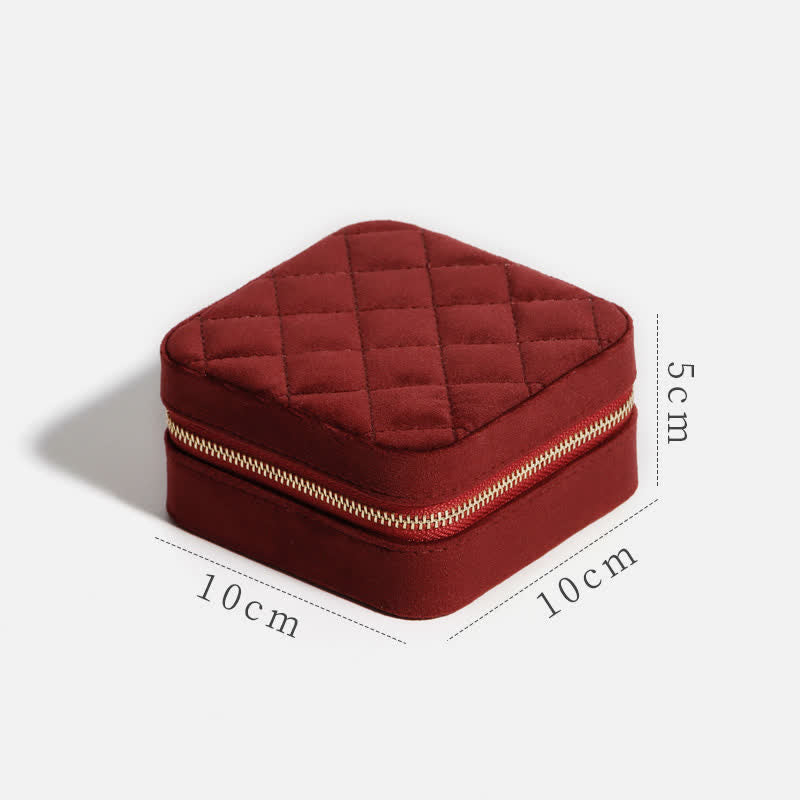Aufbewahrungstasche für Damen, luxuriös, mit Spiegel, Mini-Schmuckkästchen - image 5