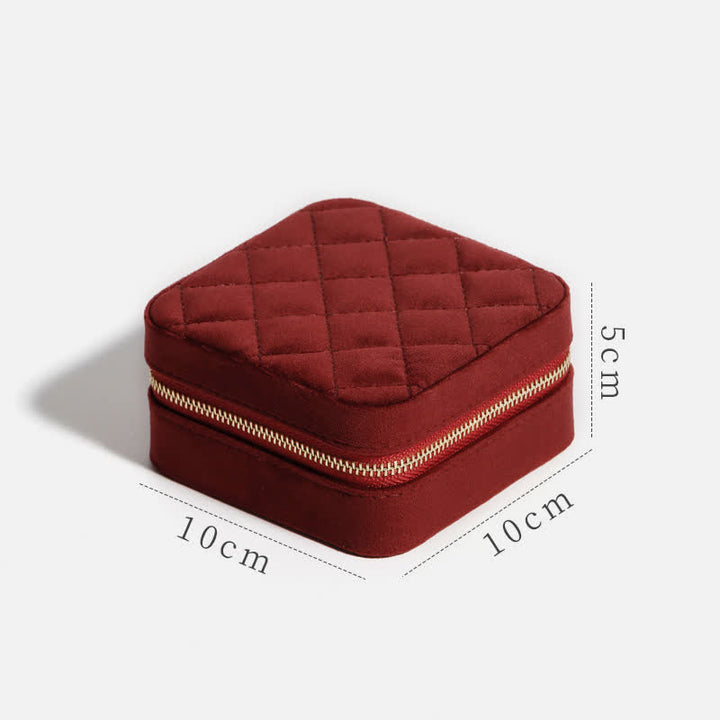 Aufbewahrungstasche für Damen, luxuriös, mit Spiegel, Mini-Schmuckkästchen - image 5