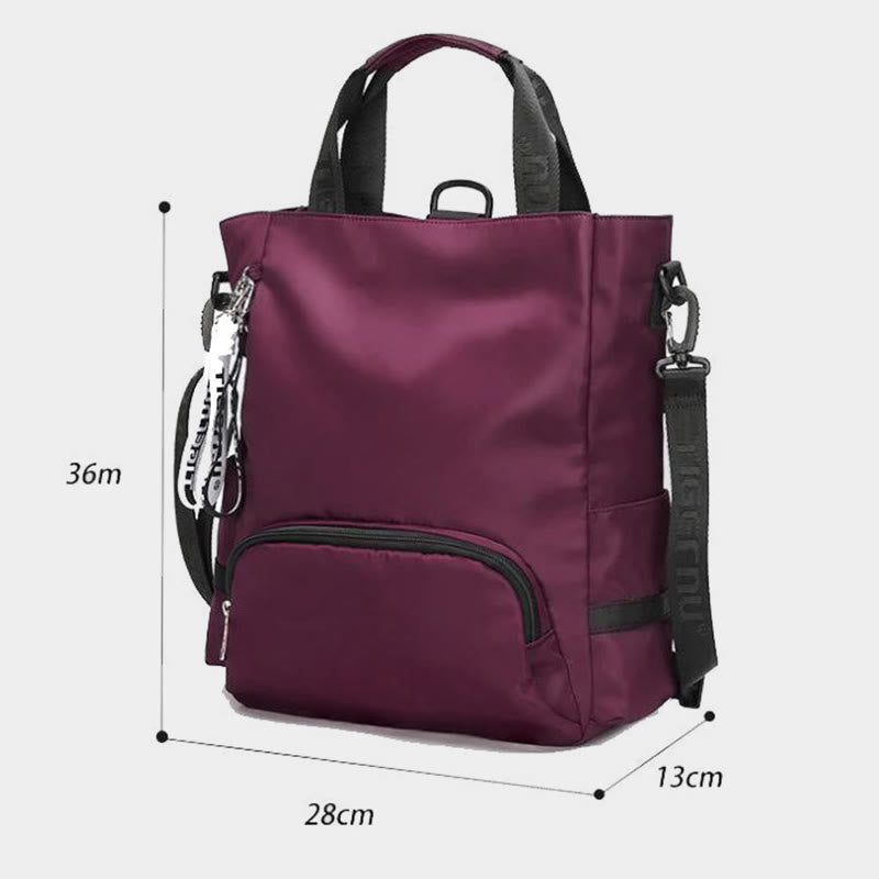 Leichte Umhängetasche, umwandelbarer Rucksack, lässige Handtasche, Büchertasche