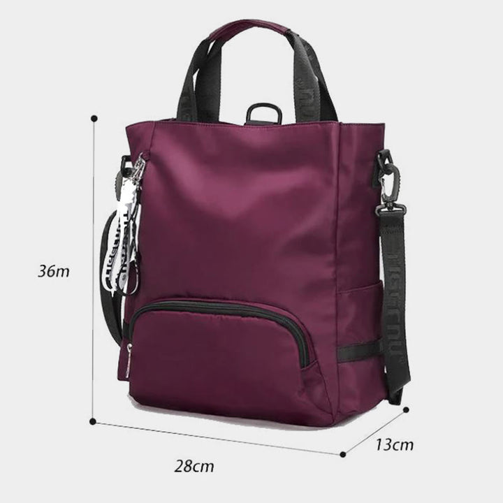 Leichte Umhängetasche, umwandelbarer Rucksack, lässige Handtasche, Büchertasche