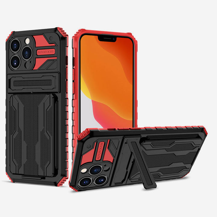 Armor Stand Kartenhalter Fallschutz Komfortable Hülle für iPhone