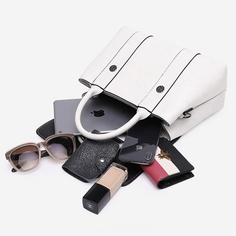 Klassische Umhängetasche mit Krokodilmuster und reiner Farbe für Damenhandtasche