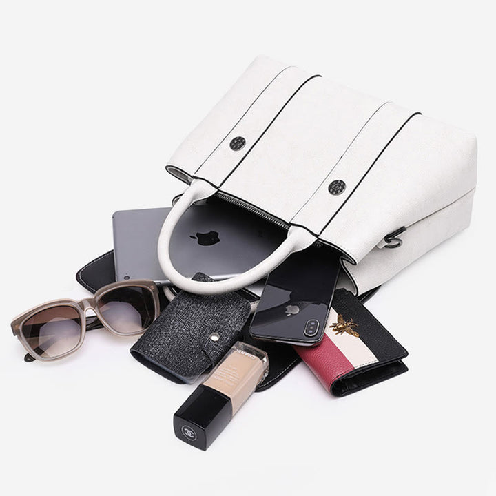 Klassische Umhängetasche mit Krokodilmuster und reiner Farbe für Damenhandtasche