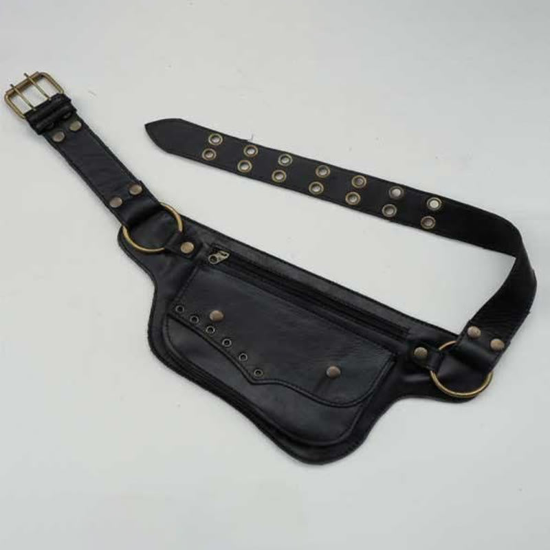 Gürteltasche für Damen, lässig, größenverstellbar, Leder, Taschengürtel