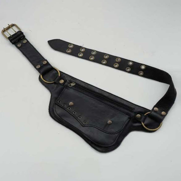 Gürteltasche für Damen, lässig, größenverstellbar, Leder, Taschengürtel