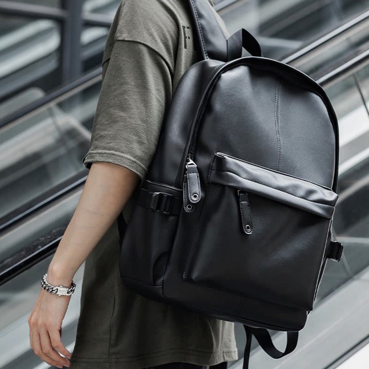 Rucksack für Herren, wasserdicht, PVC, großes Fassungsvermögen, Tagesrucksack für Studenten