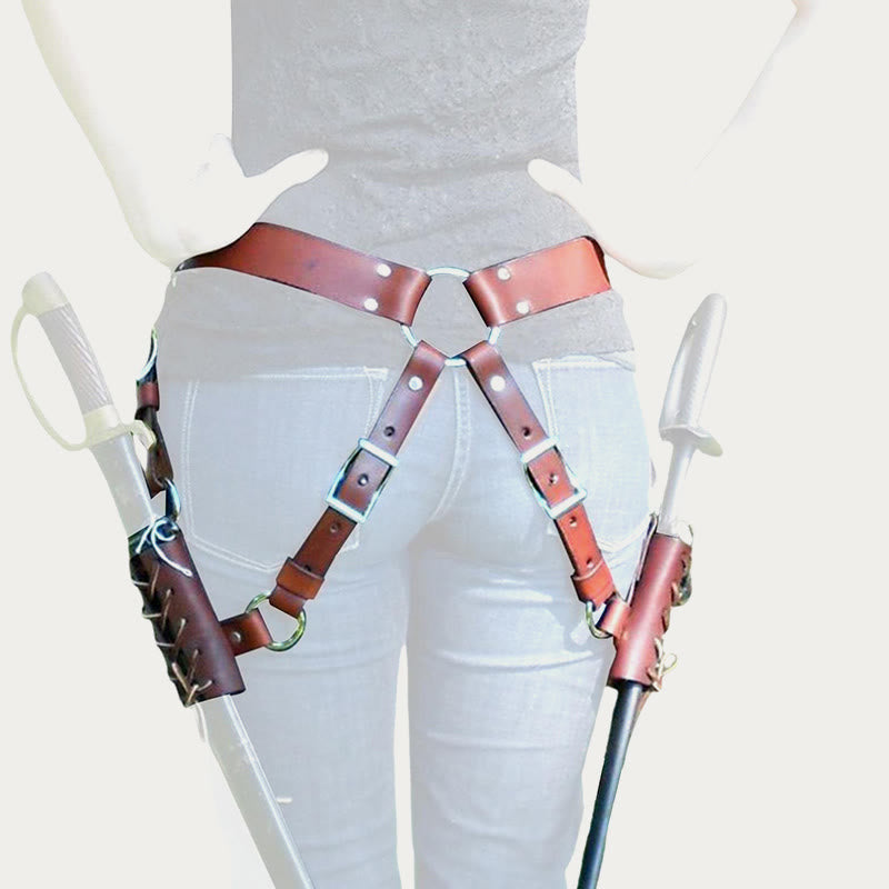 Mittelalterliches Holster für Frauen und Männer, Cosplay, Beingürtelholster