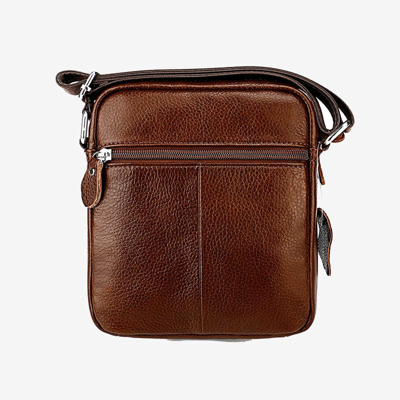 Umhängetasche für Herren, minimalistisch, aus echtem Leder, einzelne Schultertasche