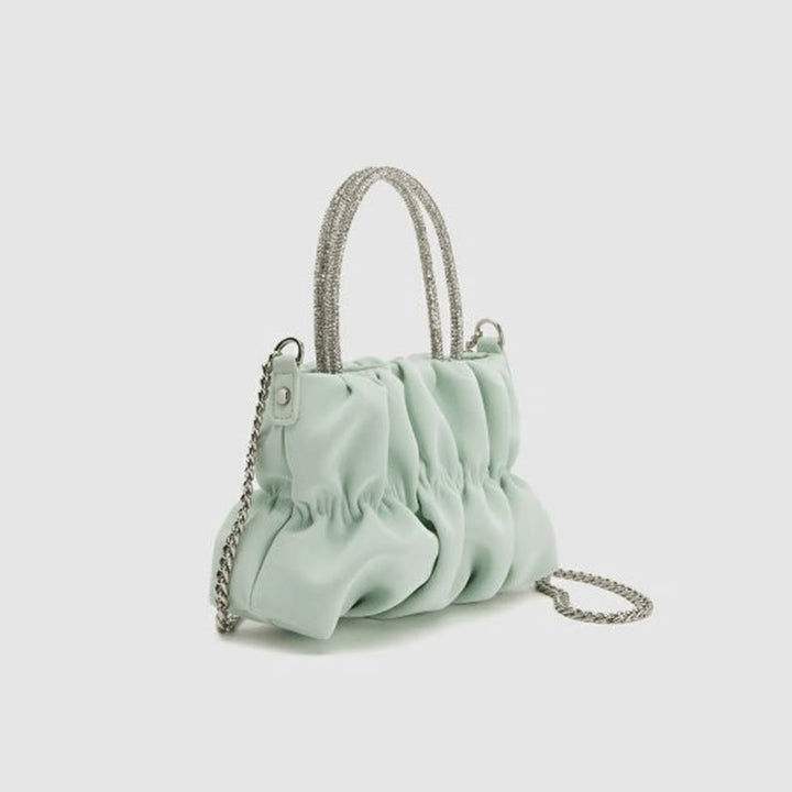 Abendtasche für Damen mit Strasssteinen, tragbare Umhängetasche mit Kette