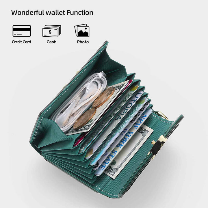 Handyhülle für Samsung Card Zipper Schutzhülle Geldbörse