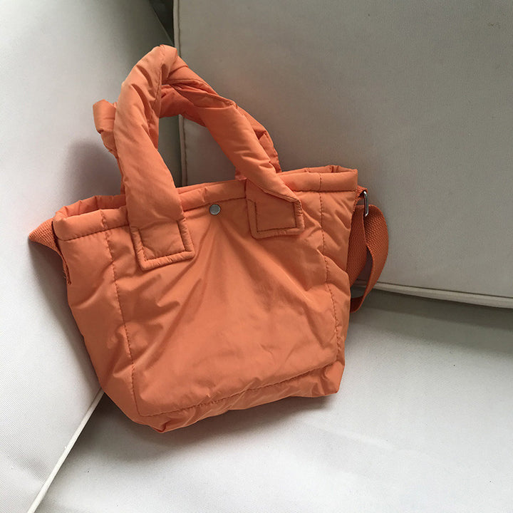 Leichte, gesteppte Handtasche für Damen, große, weich gepolsterte Umhängetasche
