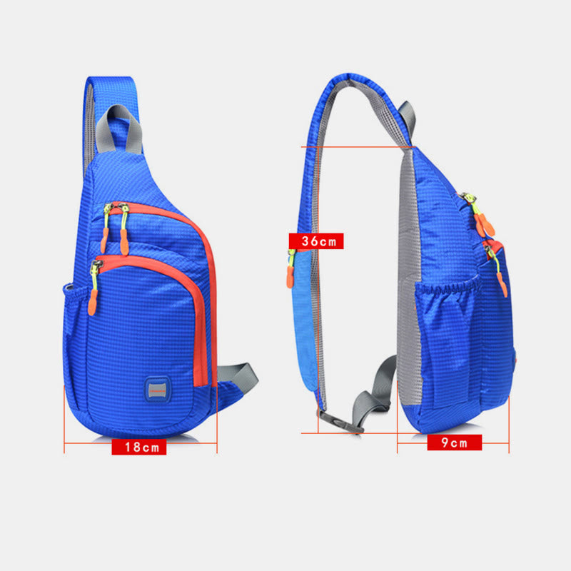 Schultertasche für Damen, Nylon, wasserdicht, für Outdoor-Sport, Reiten, Brusttasche