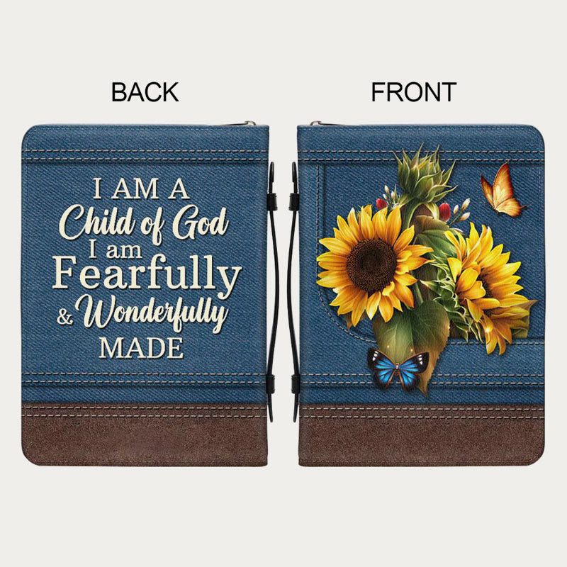 Aufbewahrungstasche für die Bibel, für den täglichen Gebrauch, Lederhandtasche mit frommem Gebetsdesign
