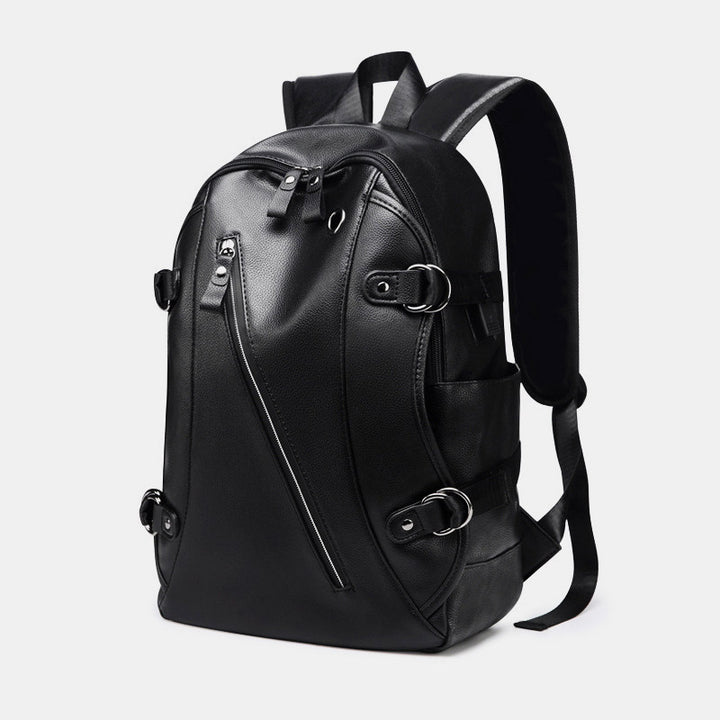 Multifunktionaler Diebstahlschutz-Lederrucksack mit großer Kapazität und USB-Ladeanschluss
