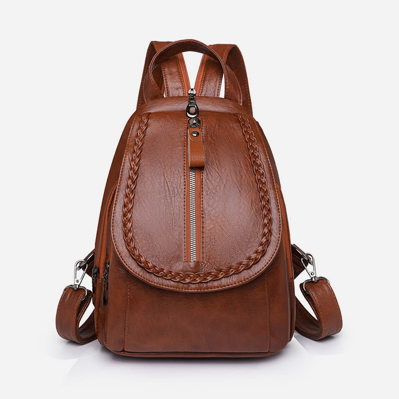 Twist Clamshell Lederrucksack Convetible Sling Bag für Damen