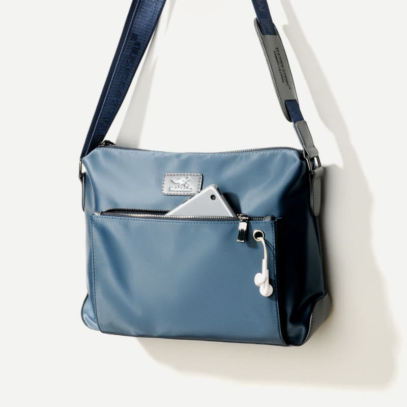 Umhängetasche für Herren, Business-Oxford-Stoff, horizontaler Tagesrucksack