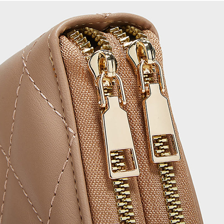 Handytasche für Damen, einfarbig, schmale Umhängetasche, Münzgeldbörse