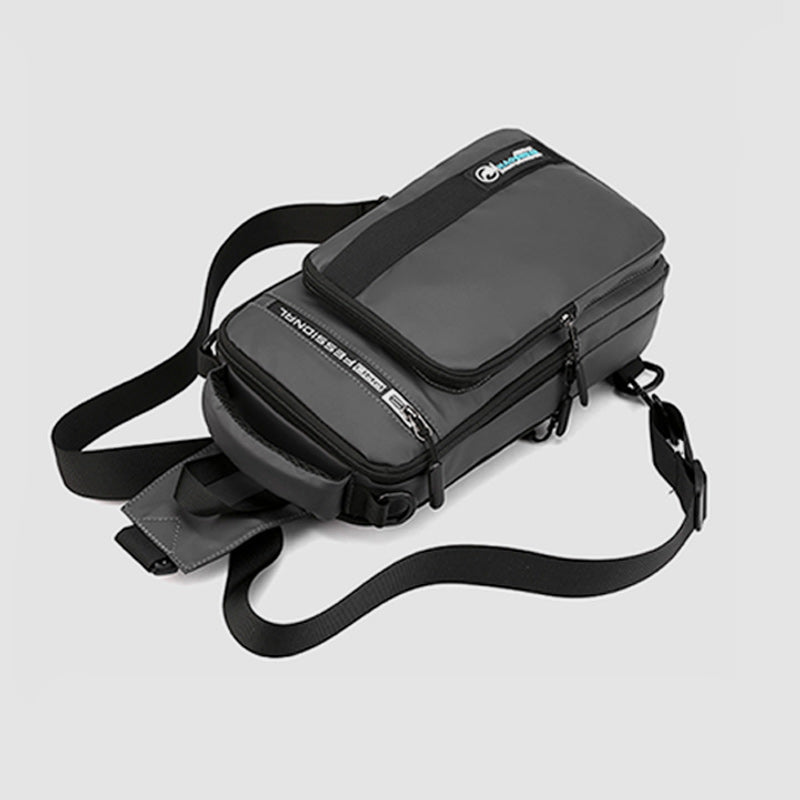 Leichte klassische Schultertasche mit mehreren Taschen und USB-Ladeanschluss für 4 Verwendungszwecke