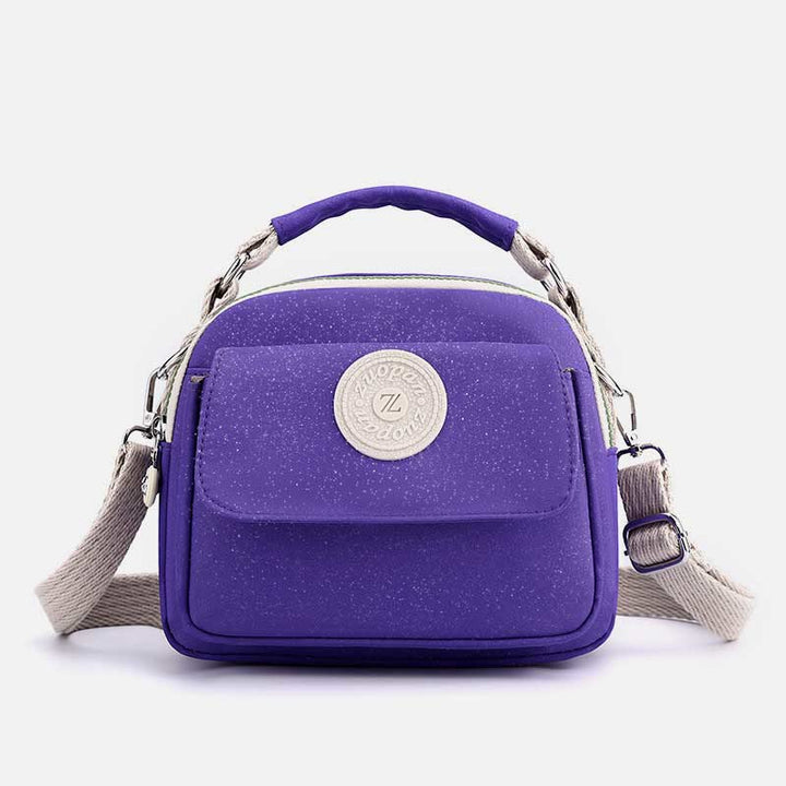 Tasche mit Griff oben für Damen, einfache, tragbare Umhängetasche mit Spritzschutz