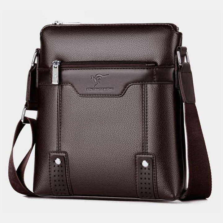 Kleine Umhängetasche aus Leder für Herren, lässige Business-Handtasche, Umhängetasche