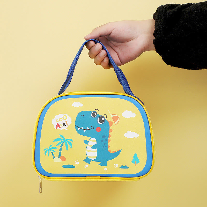 Lunchpaket für den täglichen Gebrauch, mit Cartoon-Tierdruck, süße Thermotasche