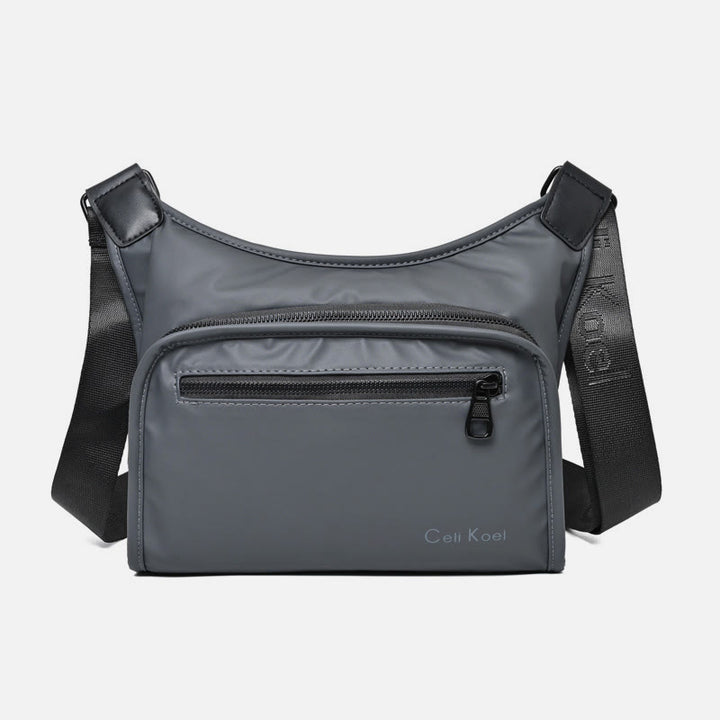 Einfache Messenger Bag mit breitem Riemen, leistungsstarke Umhängetasche für Herren