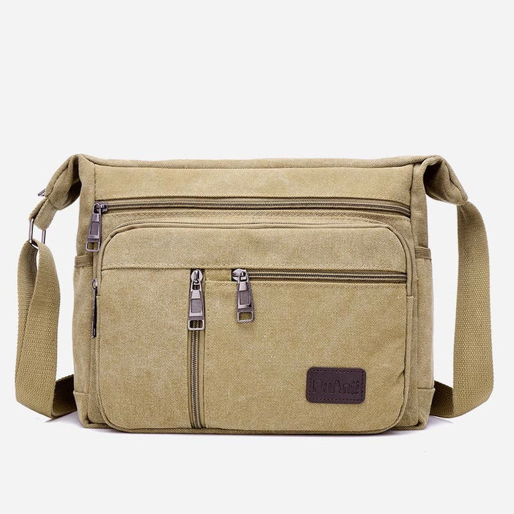 Umhängetasche für Herren, Vintage, Outdoor, Canvas, Business-Umhängetasche