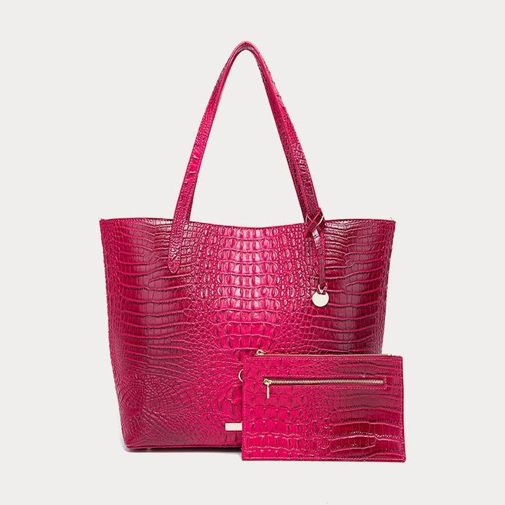 Tragetasche für Damen, tägliches Retro-Taschenset mit Krokodilmuster
