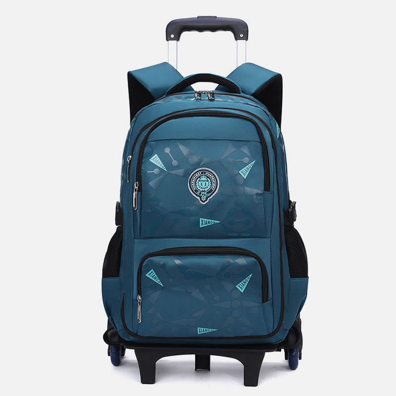 Rolling Wheels Rucksack Multifunktionale Reise-Büchertasche für Teenager Studenten