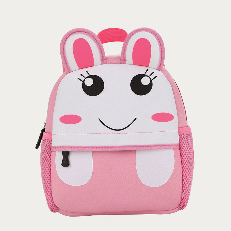 Rucksack für Kinder, süßes Cartoon-Tiermuster, Nylon, Schultasche